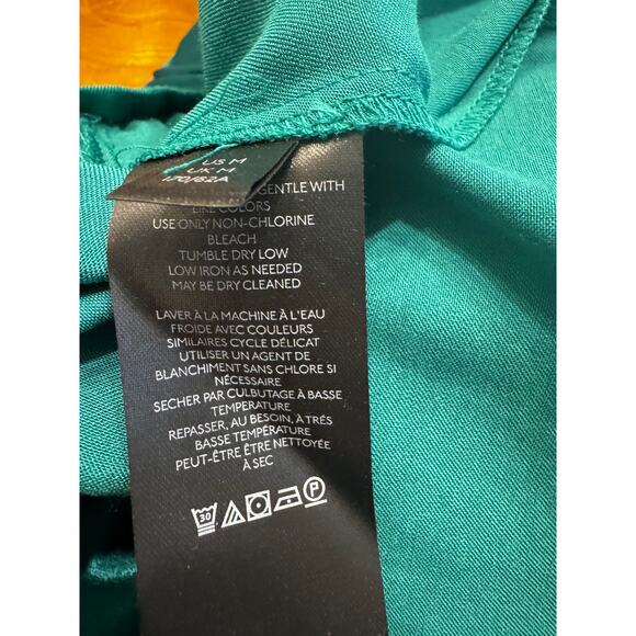 FREE PEOPLE Good Days Satin Trouser in Emerald Size Medium - Picture 8 of 8